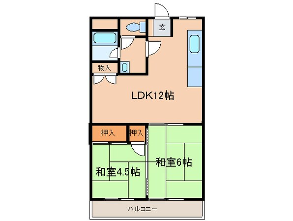 メゾン石濱屋の物件間取画像